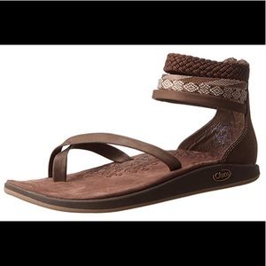 Chacos Dawkins Sandals Brown Leather Size 11